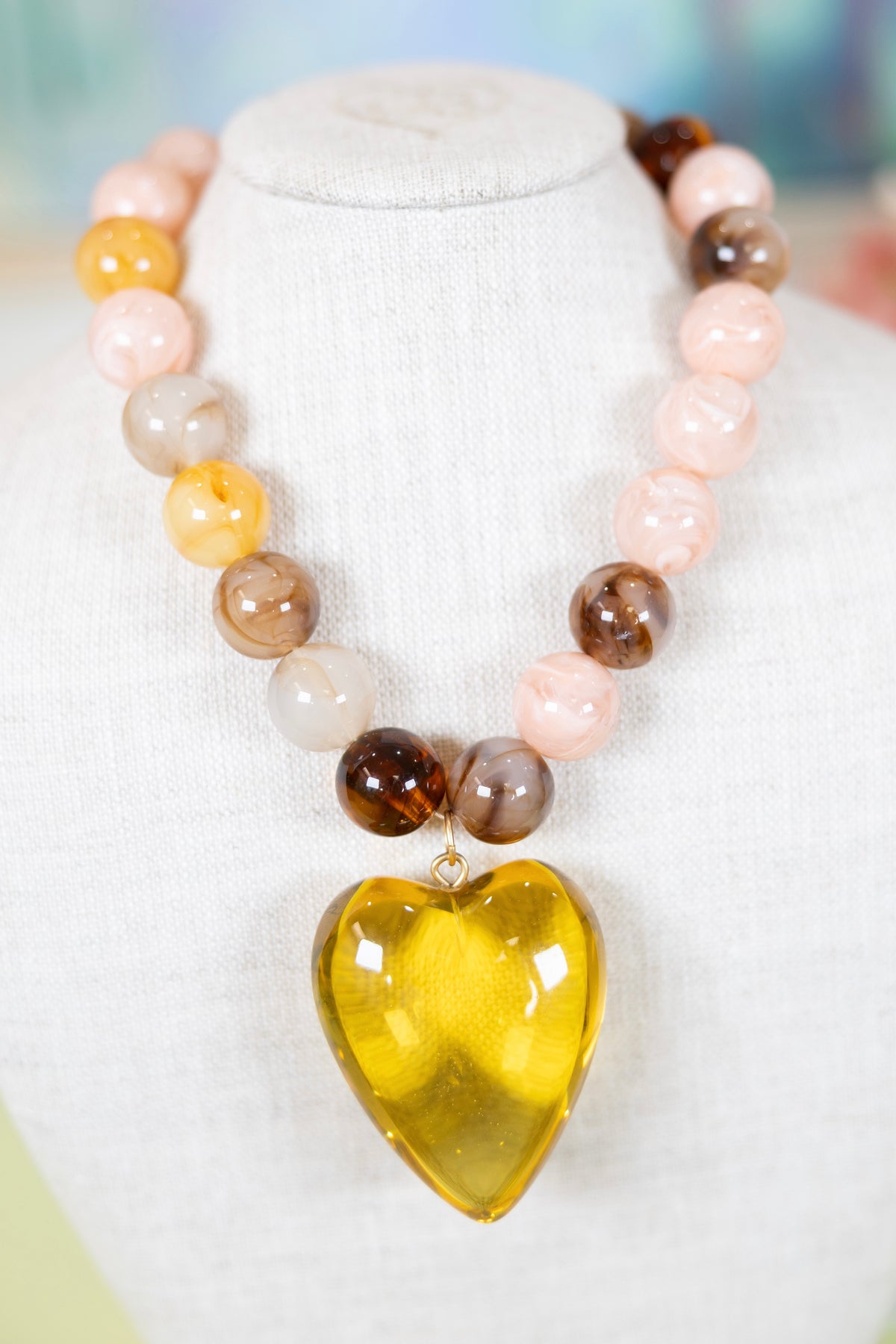 Love at Large Pendant Necklace-Necklaces-Hart Designs-The Village Shoppe, Women’s Fashion Boutique, Shop Online and In Store - Located in Muscle Shoals, AL.