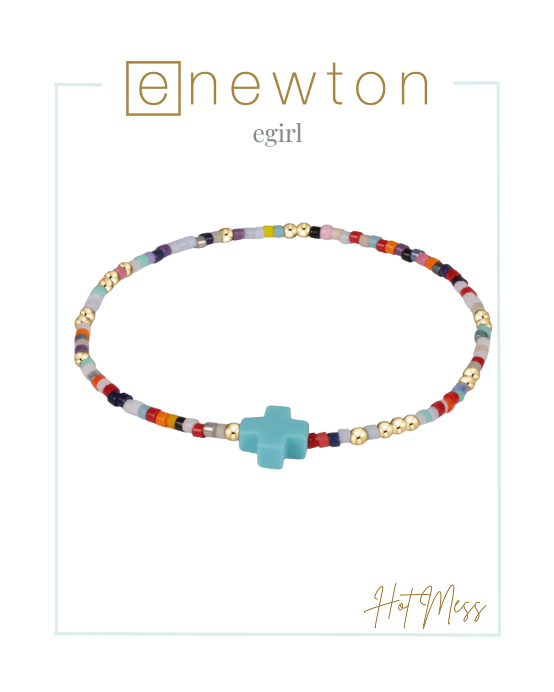 E Newton | E Girl | Hope Unwritten Signature Cross Bracelet - Fall/Winter '25-Bracelets-ENEWTON-The Village Shoppe, Women’s Fashion Boutique, Shop Online and In Store - Located in Muscle Shoals, AL.