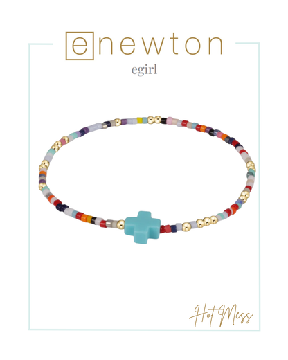 E Newton | E Girl | Hope Unwritten Signature Cross Bracelet - Fall/Winter '25-Bracelets-ENEWTON-The Village Shoppe, Women’s Fashion Boutique, Shop Online and In Store - Located in Muscle Shoals, AL.