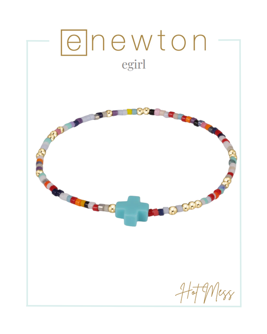 E Newton | E Girl | Hope Unwritten Signature Cross Bracelet - Fall/Winter '25-Bracelets-ENEWTON-The Village Shoppe, Women’s Fashion Boutique, Shop Online and In Store - Located in Muscle Shoals, AL.