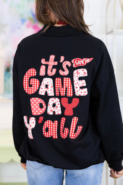 It's Gameday Y'all Sweatshirt-Sweatshirt-Peach Love California-The Village Shoppe, Women’s Fashion Boutique, Shop Online and In Store - Located in Muscle Shoals, AL.