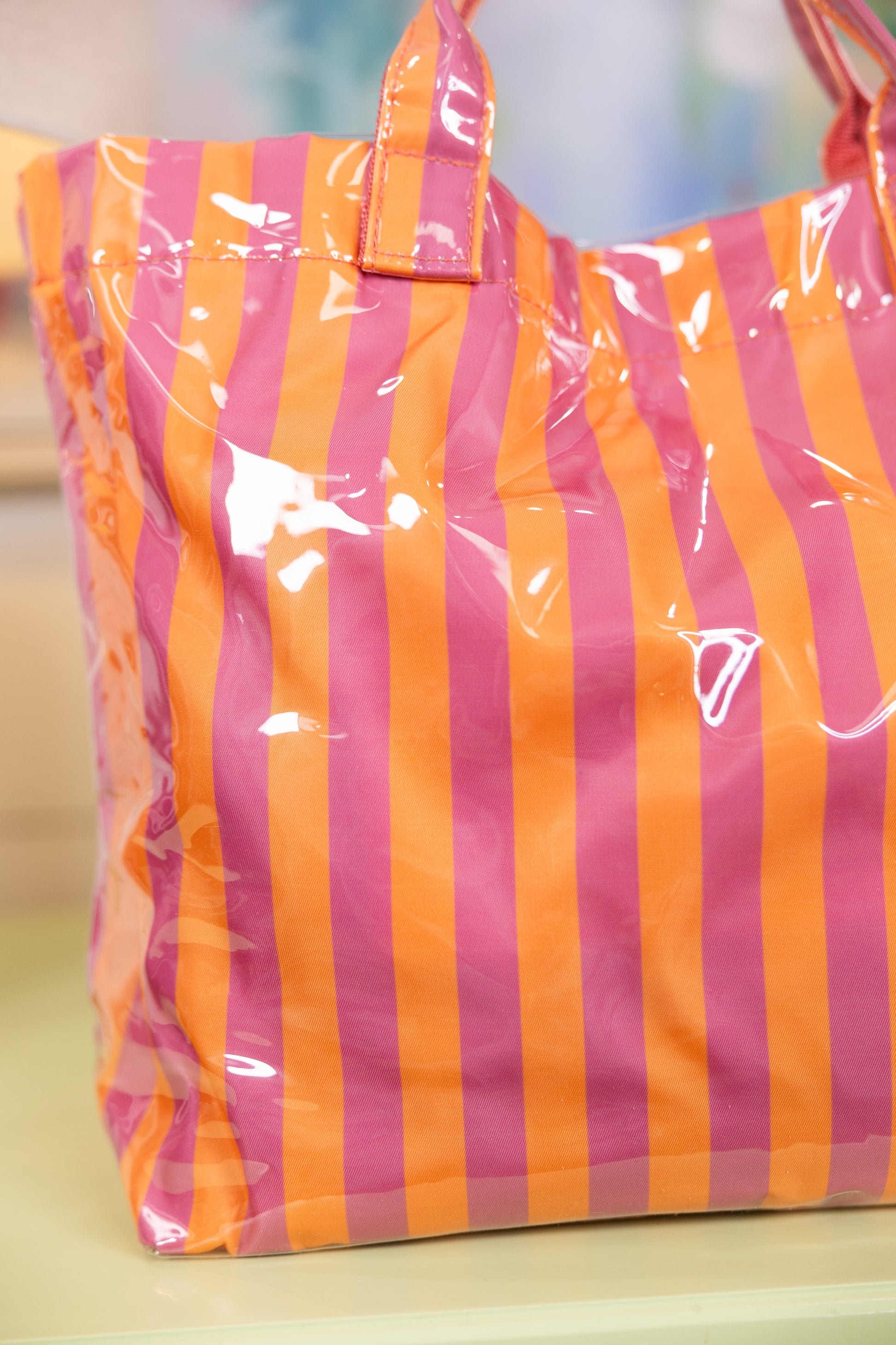 Cabana Stripe Tote Bag-Tote Bag-Wall To Wall-The Village Shoppe, Women’s Fashion Boutique, Shop Online and In Store - Located in Muscle Shoals, AL.