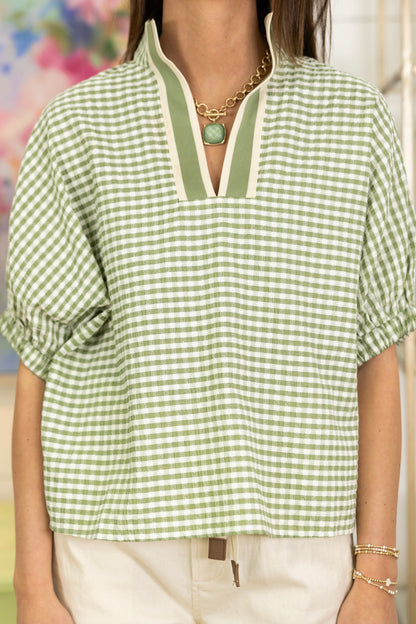 The Dally Top-Short Sleeves-Entro-The Village Shoppe, Women’s Fashion Boutique, Shop Online and In Store - Located in Muscle Shoals, AL.