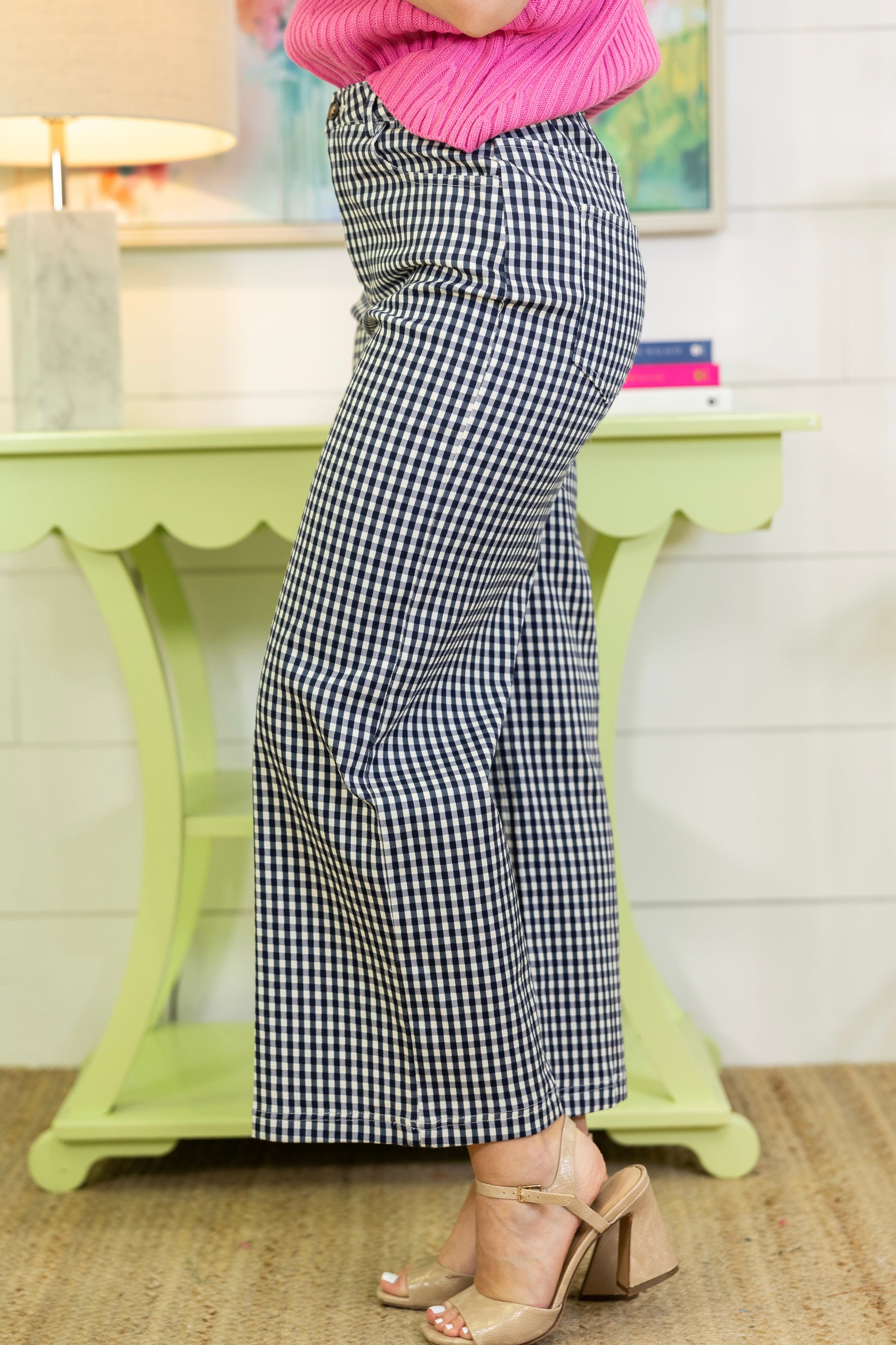 Playdate Gingham Pants-Pant-Entro-The Village Shoppe, Women’s Fashion Boutique, Shop Online and In Store - Located in Muscle Shoals, AL.