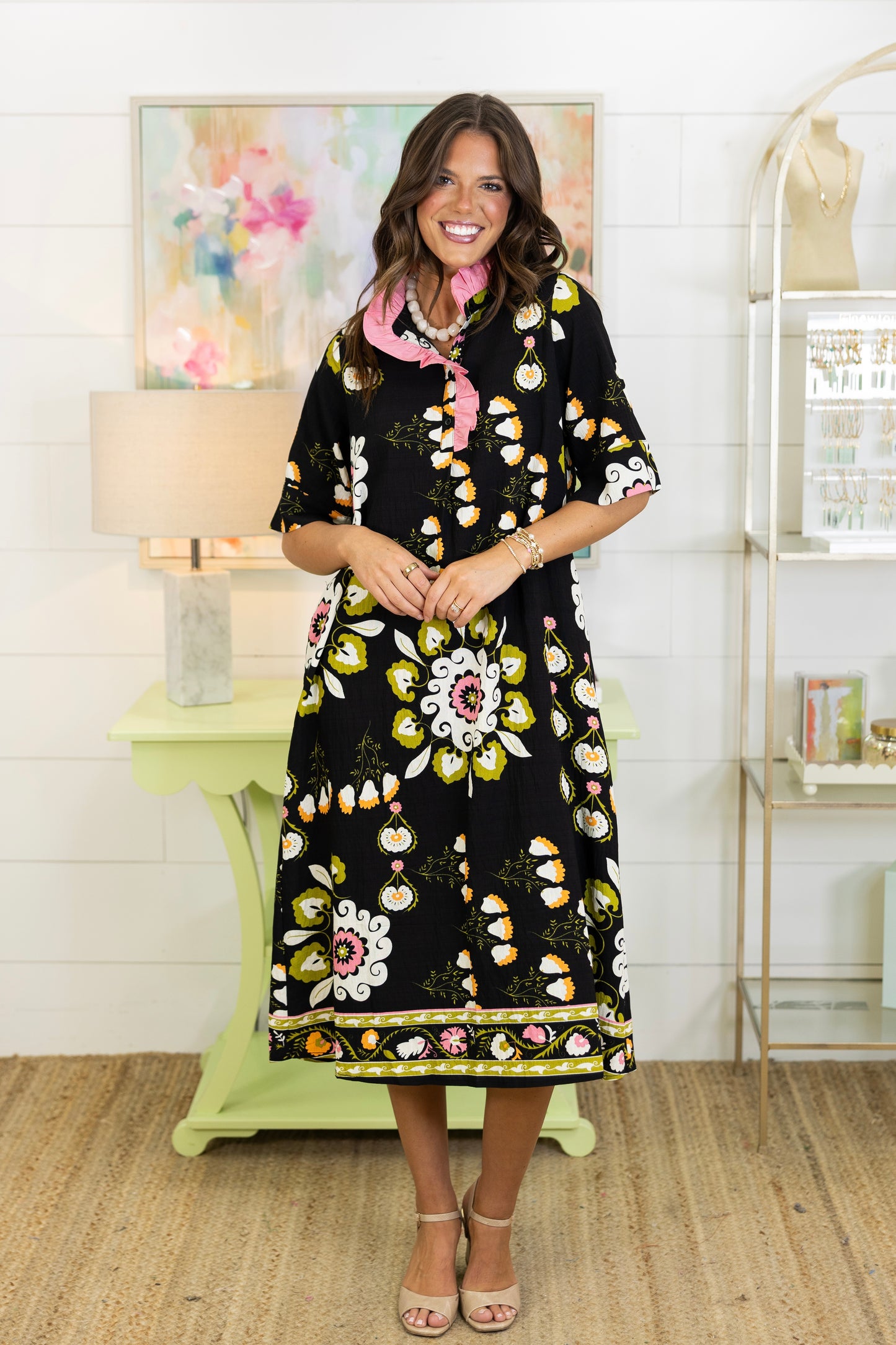 The Rizzo Midi Dress-Midi Dress-Jodifl-The Village Shoppe, Women’s Fashion Boutique, Shop Online and In Store - Located in Muscle Shoals, AL.