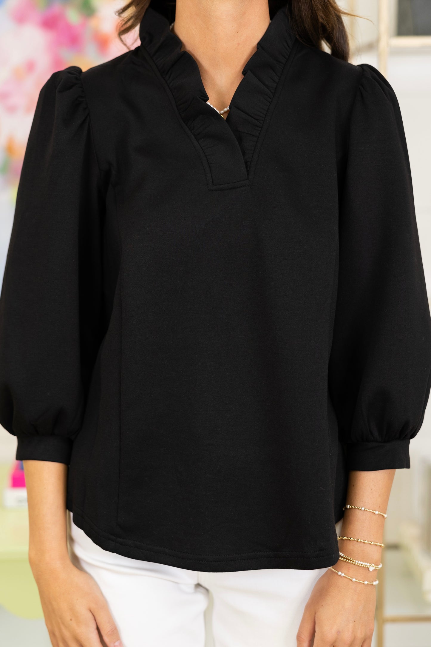 The Sloan Top-3/4 Sleeves-Umgee-The Village Shoppe, Women’s Fashion Boutique, Shop Online and In Store - Located in Muscle Shoals, AL.