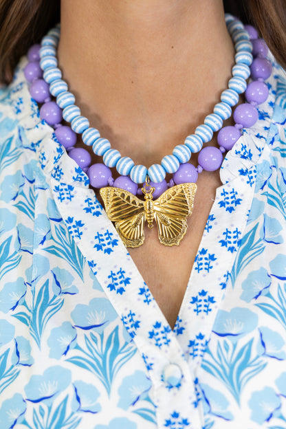Seaside Stripe Necklace | Hart Designs-Necklaces-Hart Designs-The Village Shoppe, Women’s Fashion Boutique, Shop Online and In Store - Located in Muscle Shoals, AL.