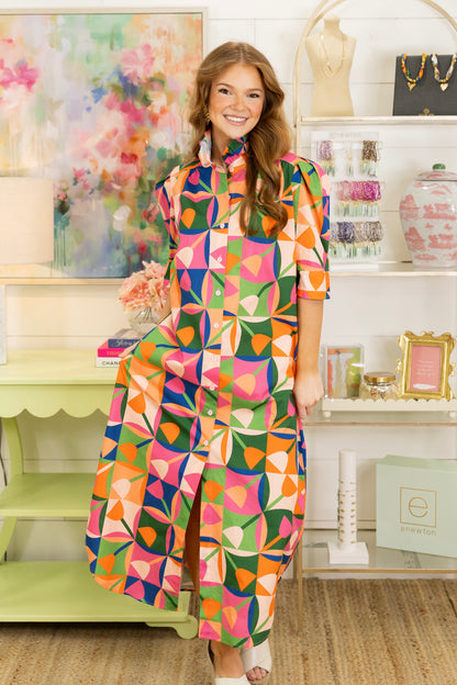 Petal Pop Midi Dress