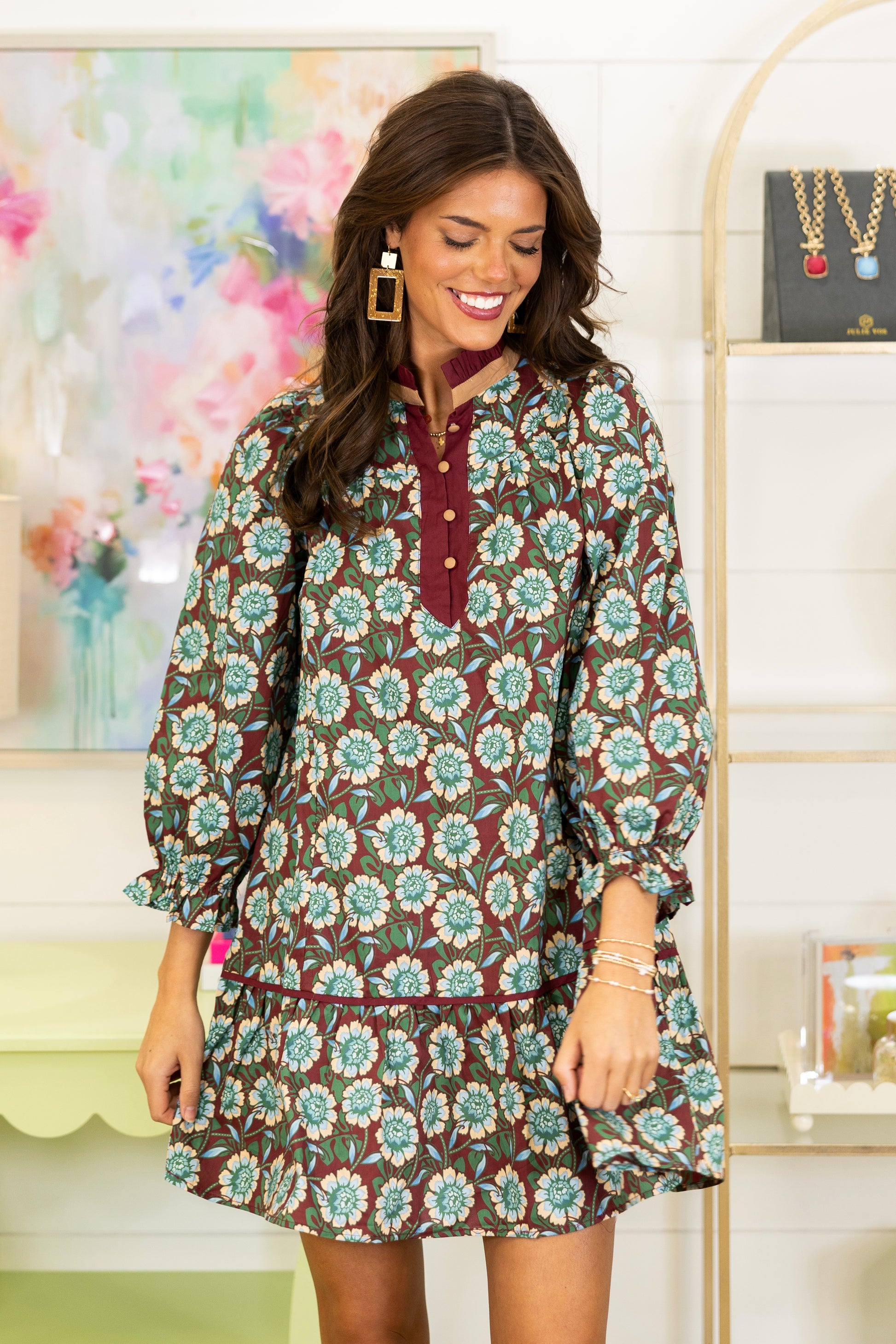 The Elsie Dress-Mini Dress-Umgee-The Village Shoppe, Women’s Fashion Boutique, Shop Online and In Store - Located in Muscle Shoals, AL.