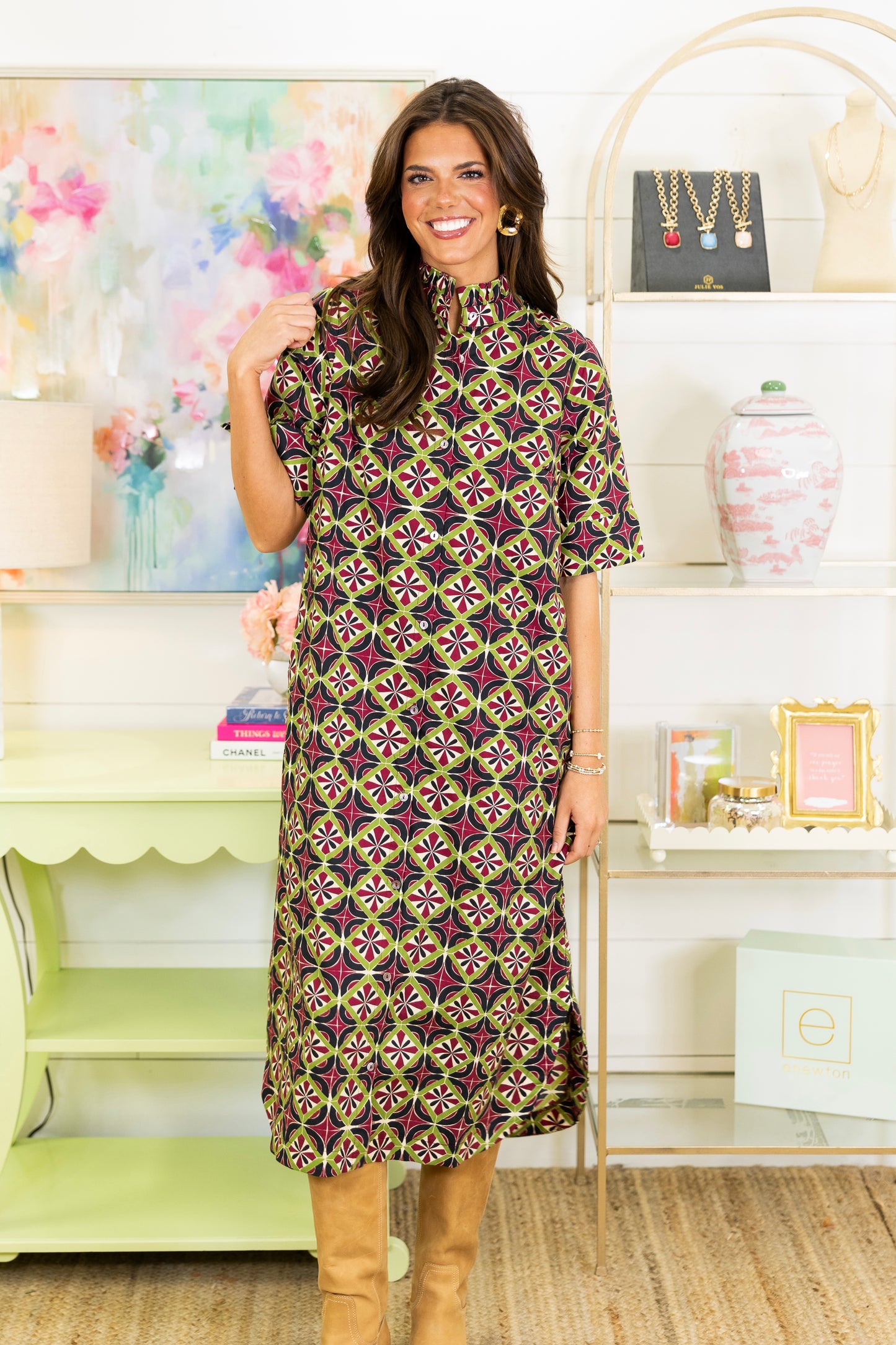 Retro Runway Midi Dress-Midi Dress-Entro-The Village Shoppe, Women’s Fashion Boutique, Shop Online and In Store - Located in Muscle Shoals, AL.