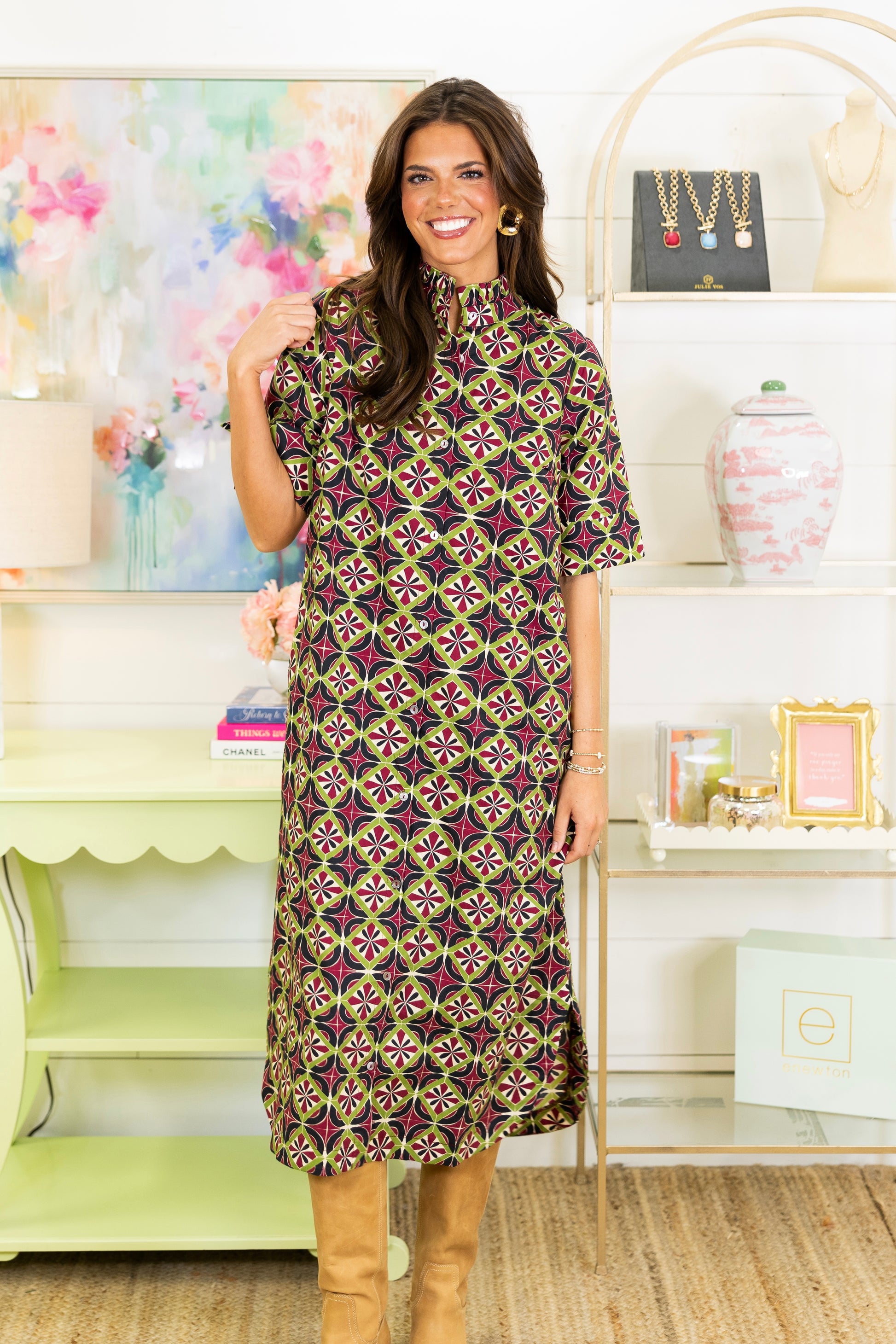 Retro Runway Midi Dress-Midi Dress-Entro-The Village Shoppe, Women’s Fashion Boutique, Shop Online and In Store - Located in Muscle Shoals, AL.
