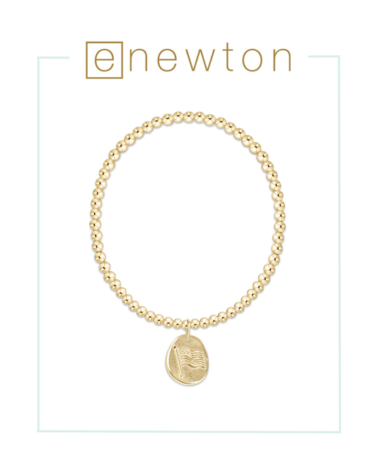 Enewton Classic Gold 3mm Bracelet - Inspire America Gold Disc | America 250-Bracelets-ENEWTON-The Village Shoppe, Women’s Fashion Boutique, Shop Online and In Store - Located in Muscle Shoals, AL.