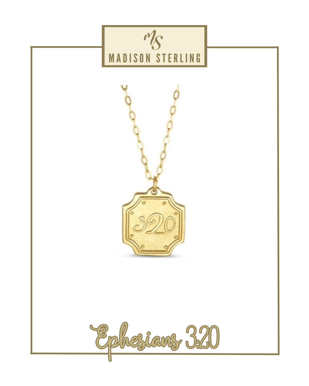 Scripture Necklace | Madison Sterling-Necklaces-Madison Sterling-The Village Shoppe, Women’s Fashion Boutique, Shop Online and In Store - Located in Muscle Shoals, AL.