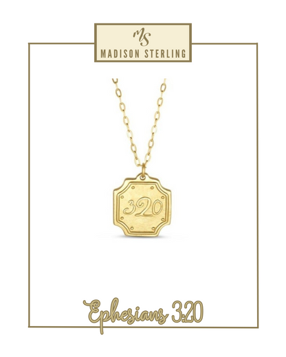 Scripture Necklace | Madison Sterling-Necklaces-Madison Sterling-The Village Shoppe, Women’s Fashion Boutique, Shop Online and In Store - Located in Muscle Shoals, AL.