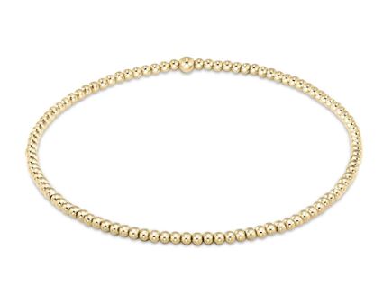 E Newton Classic Gold 2mm Bead Bracelet-Bracelets-ENEWTON-The Village Shoppe, Women’s Fashion Boutique, Shop Online and In Store - Located in Muscle Shoals, AL.