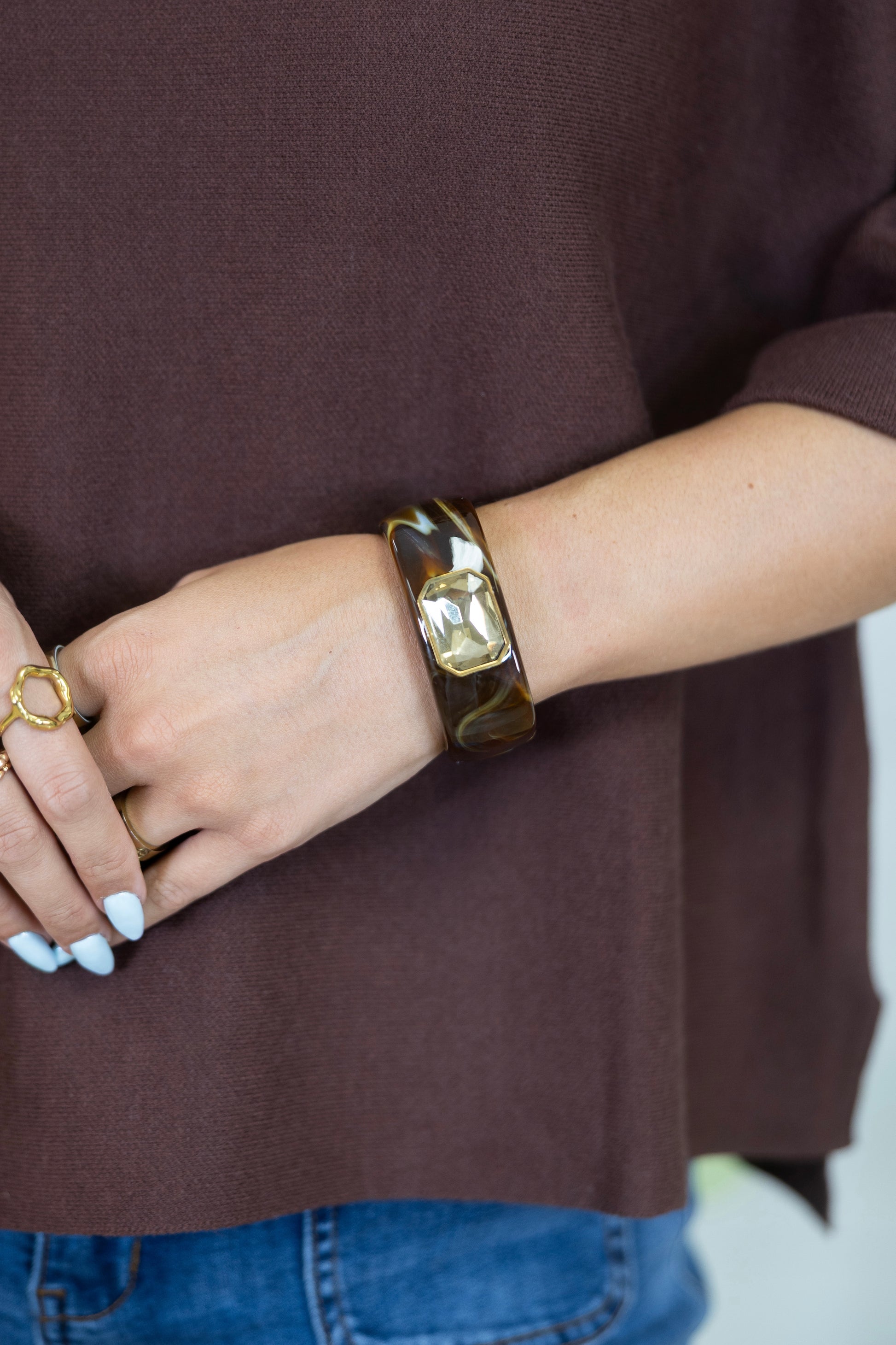 The Winsdor Hinge Cuff-Bracelets-Hart Designs-The Village Shoppe, Women’s Fashion Boutique, Shop Online and In Store - Located in Muscle Shoals, AL.