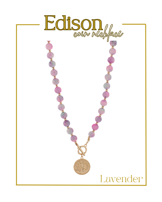 Edison Coin Necklace-Necklaces-Golden Stella-The Village Shoppe, Women’s Fashion Boutique, Shop Online and In Store - Located in Muscle Shoals, AL.