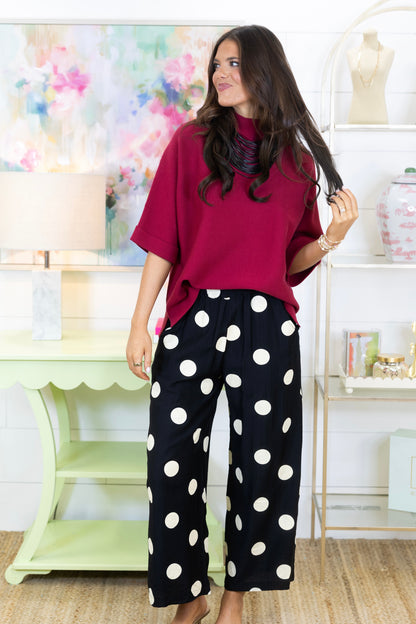 The Pippa Polka Dot Pant-Pant-Umgee-The Village Shoppe, Women’s Fashion Boutique, Shop Online and In Store - Located in Muscle Shoals, AL.