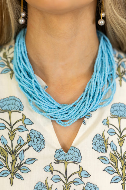 Poolside Layered Necklace-Necklaces-Hart Designs-The Village Shoppe, Women’s Fashion Boutique, Shop Online and In Store - Located in Muscle Shoals, AL.