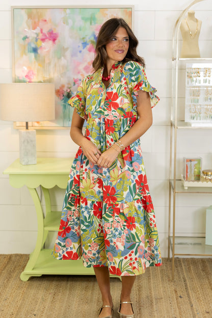 Havana Midi Dress-Midi Dress-Umgee-The Village Shoppe, Women’s Fashion Boutique, Shop Online and In Store - Located in Muscle Shoals, AL.