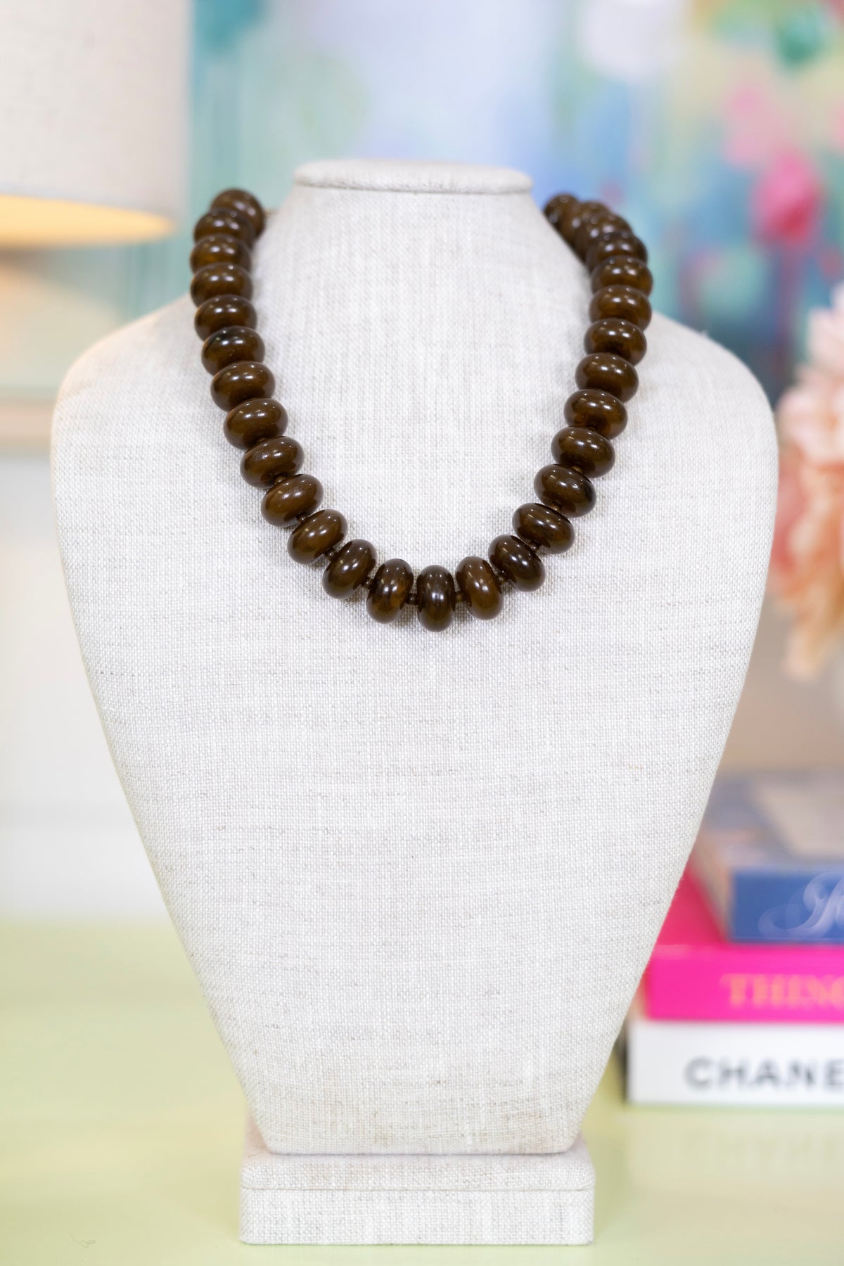 Sea Glass Beaded Necklace-Necklaces-Hart Designs-The Village Shoppe, Women’s Fashion Boutique, Shop Online and In Store - Located in Muscle Shoals, AL.
