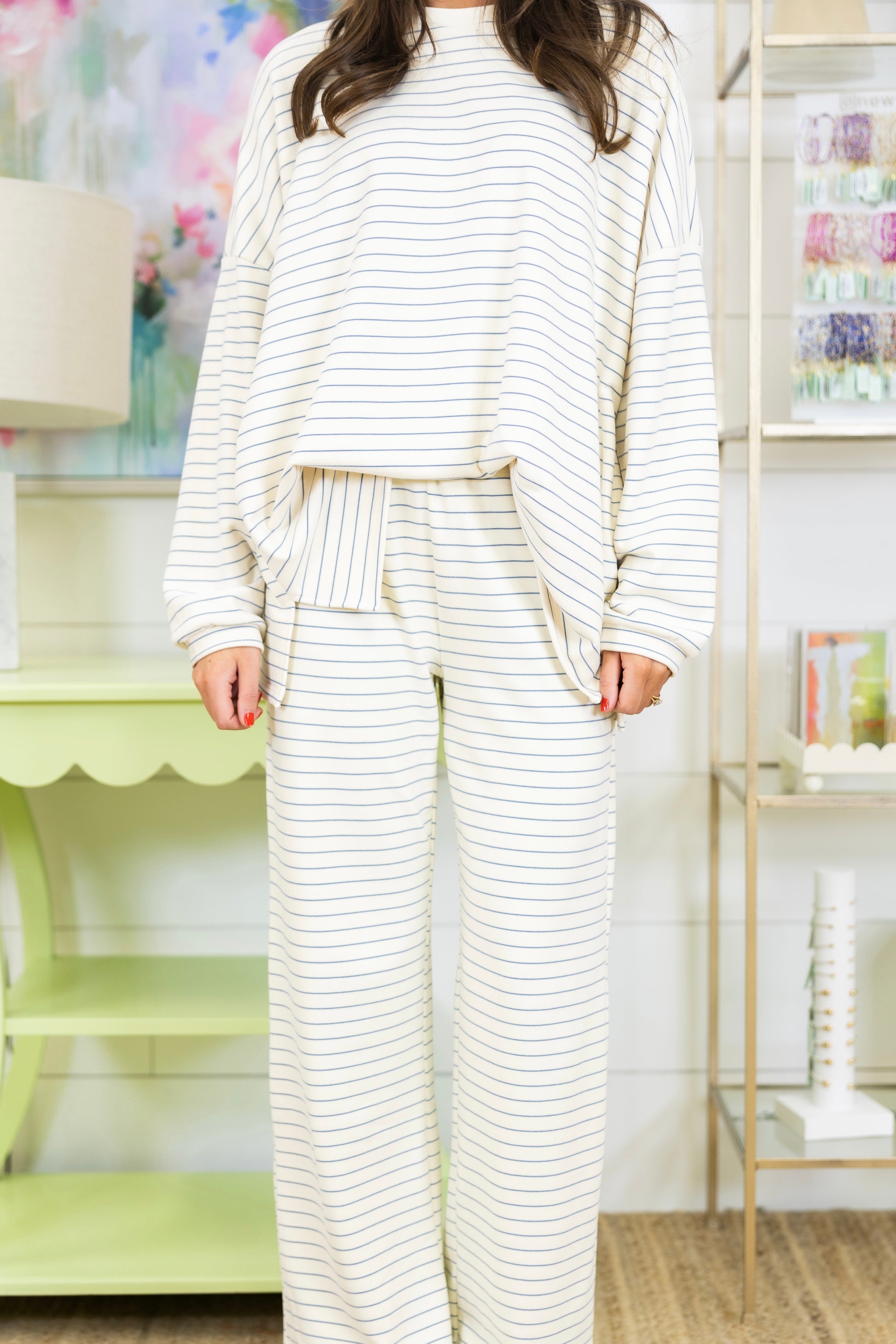 The Kirby Stripe Set-Matching Set-Things Between-The Village Shoppe, Women’s Fashion Boutique, Shop Online and In Store - Located in Muscle Shoals, AL.
