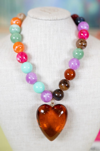Love at Large Pendant Necklace-Necklaces-Hart Designs-The Village Shoppe, Women’s Fashion Boutique, Shop Online and In Store - Located in Muscle Shoals, AL.