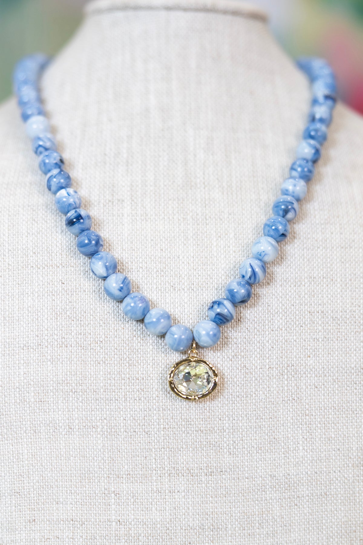 Diamond in the Sky Beaded Necklace-Necklaces-Golden Stella-The Village Shoppe, Women’s Fashion Boutique, Shop Online and In Store - Located in Muscle Shoals, AL.