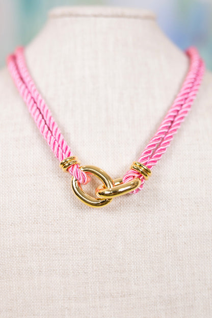 Loves Me Knot Necklace-Necklaces-Golden Stella-The Village Shoppe, Women’s Fashion Boutique, Shop Online and In Store - Located in Muscle Shoals, AL.