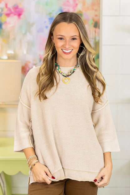 The Saylor Sweater-Sweaters-Easel-The Village Shoppe, Women’s Fashion Boutique, Shop Online and In Store - Located in Muscle Shoals, AL.