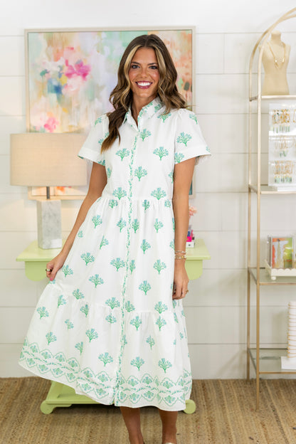 The Thompson Midi Dress | Mary Square-Midi Dress-Mary Square-The Village Shoppe, Women’s Fashion Boutique, Shop Online and In Store - Located in Muscle Shoals, AL.