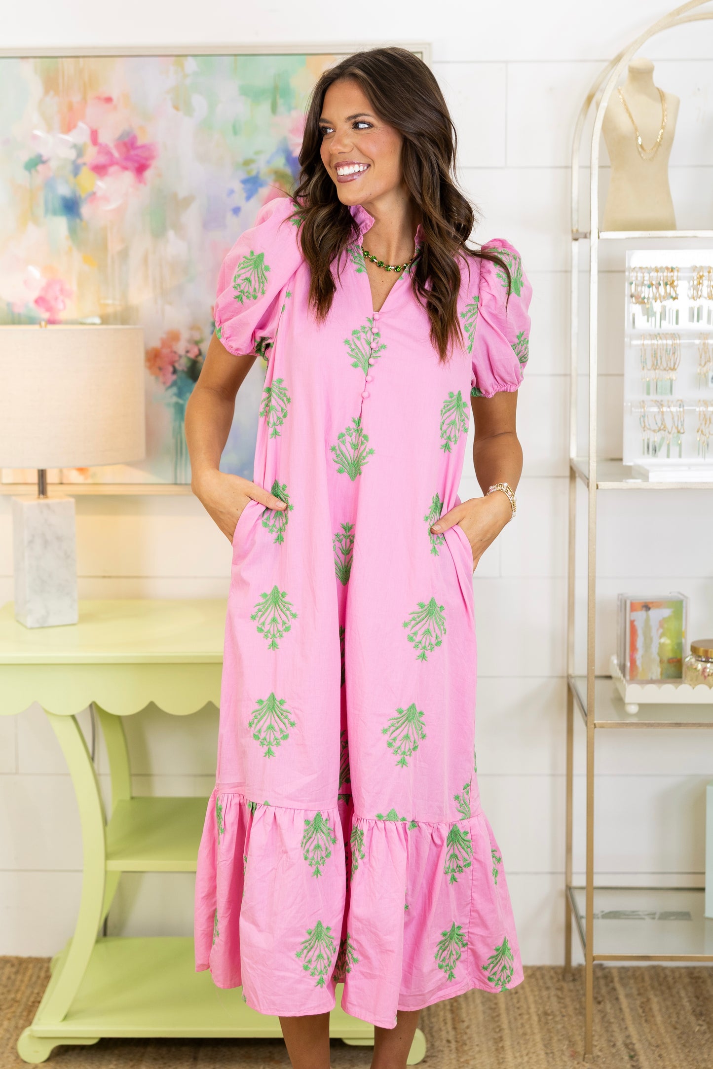 The Sunday in Savannah Midi Dress-Midi Dress-Entro-The Village Shoppe, Women’s Fashion Boutique, Shop Online and In Store - Located in Muscle Shoals, AL.