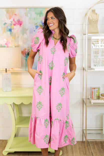 The Sunday in Savannah Midi Dress-Midi Dress-Entro-The Village Shoppe, Women’s Fashion Boutique, Shop Online and In Store - Located in Muscle Shoals, AL.