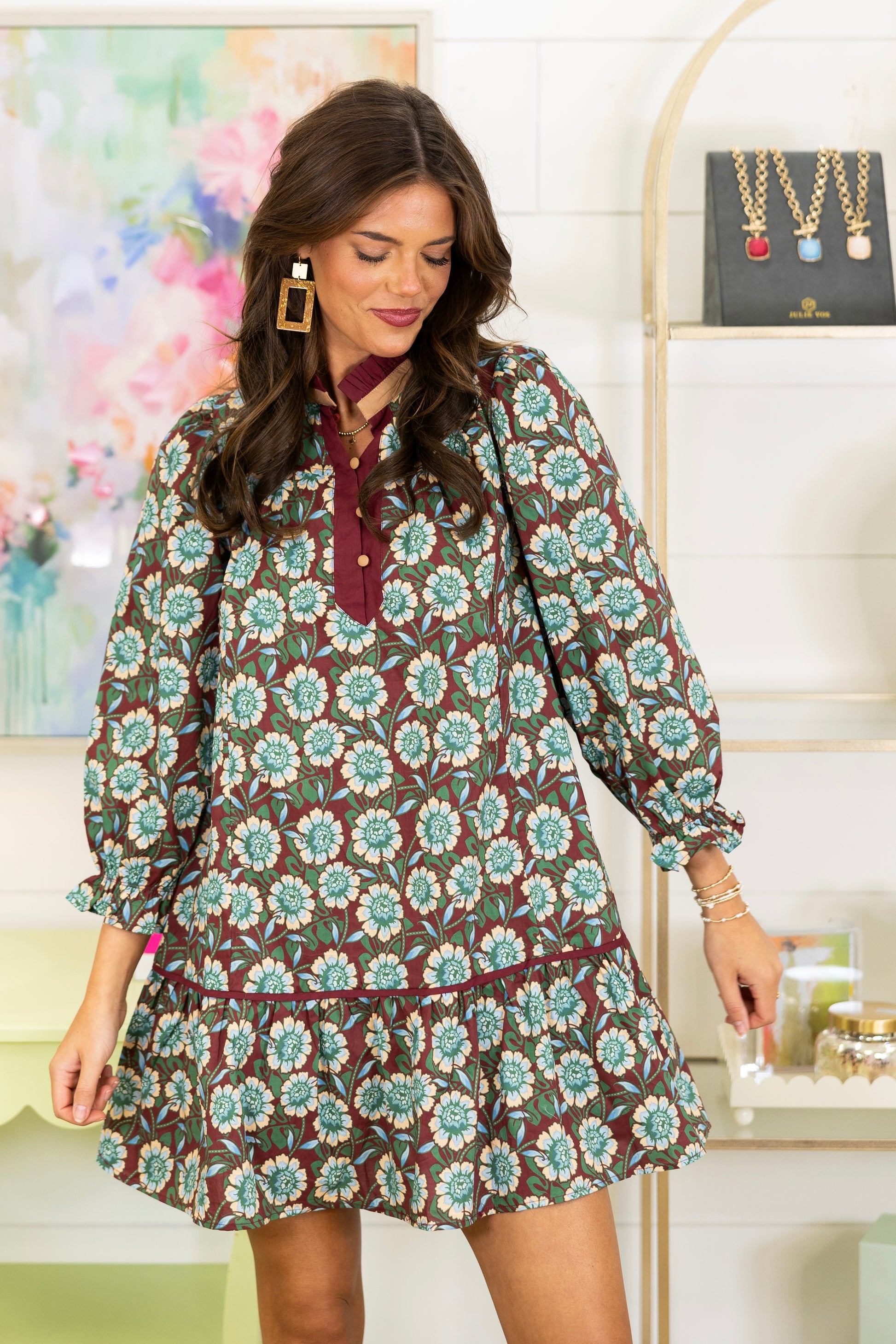 The Elsie Dress-Mini Dress-Umgee-The Village Shoppe, Women’s Fashion Boutique, Shop Online and In Store - Located in Muscle Shoals, AL.