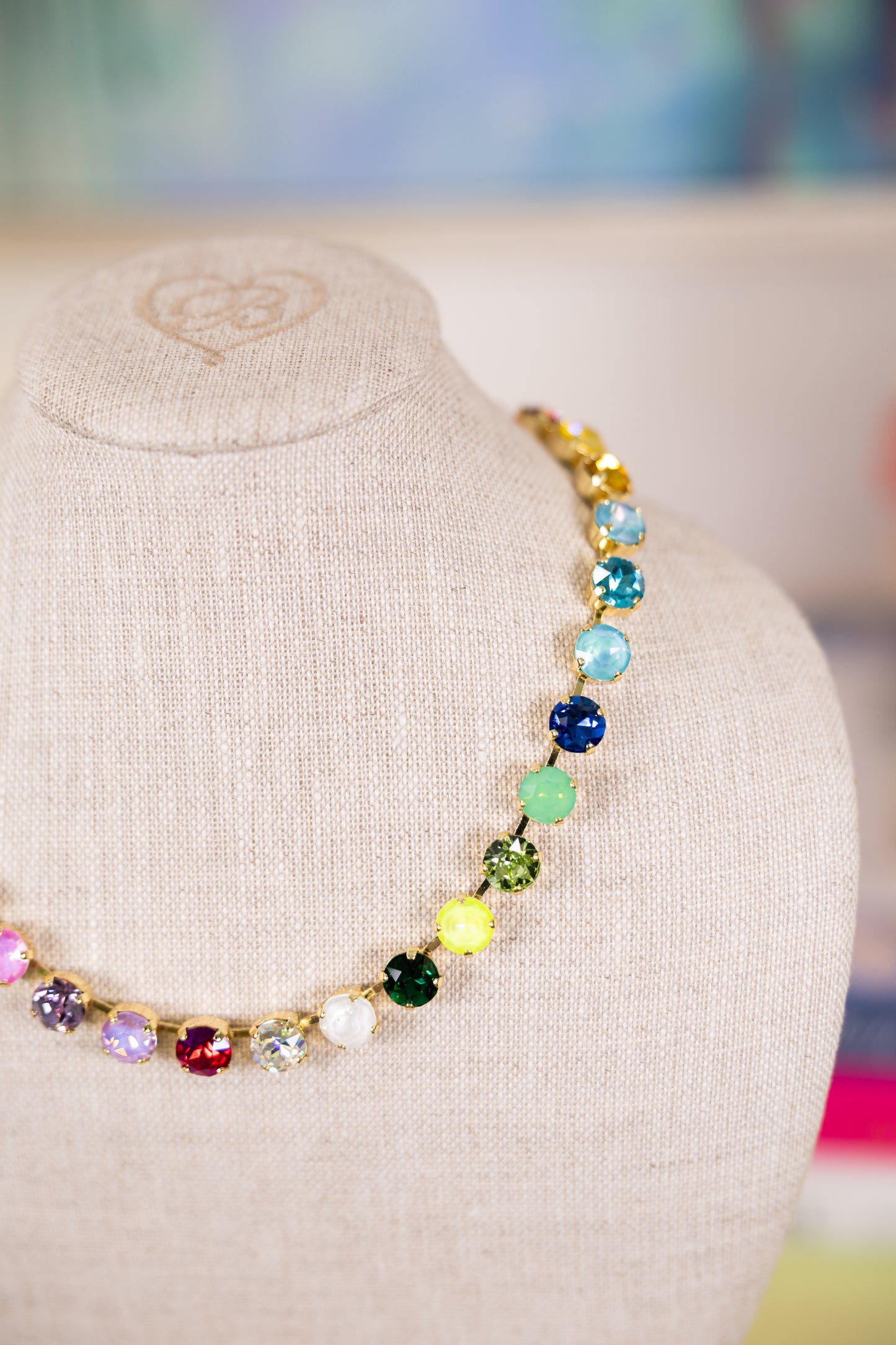 Signature Stone Necklace-Necklaces-AF Design Group-The Village Shoppe, Women’s Fashion Boutique, Shop Online and In Store - Located in Muscle Shoals, AL.