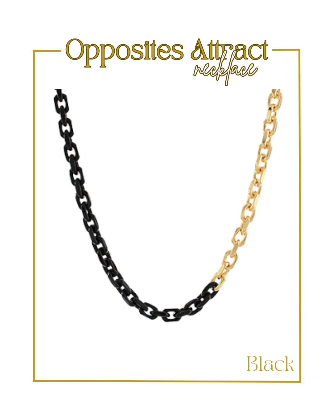 Opposites Attract Necklace-Necklaces-Golden Stella-The Village Shoppe, Women’s Fashion Boutique, Shop Online and In Store - Located in Muscle Shoals, AL.