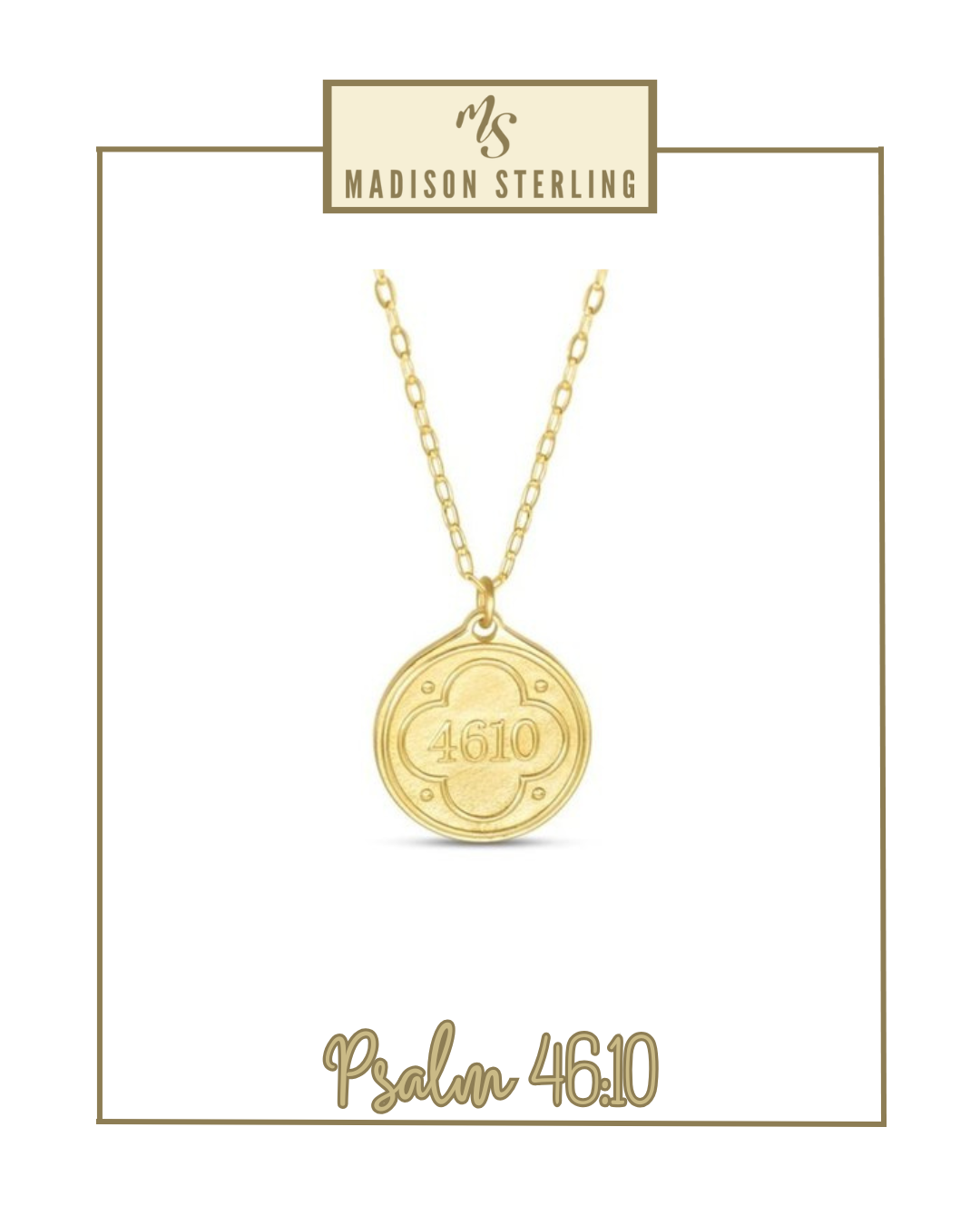 Scripture Necklace | Madison Sterling-Necklaces-Madison Sterling-The Village Shoppe, Women’s Fashion Boutique, Shop Online and In Store - Located in Muscle Shoals, AL.
