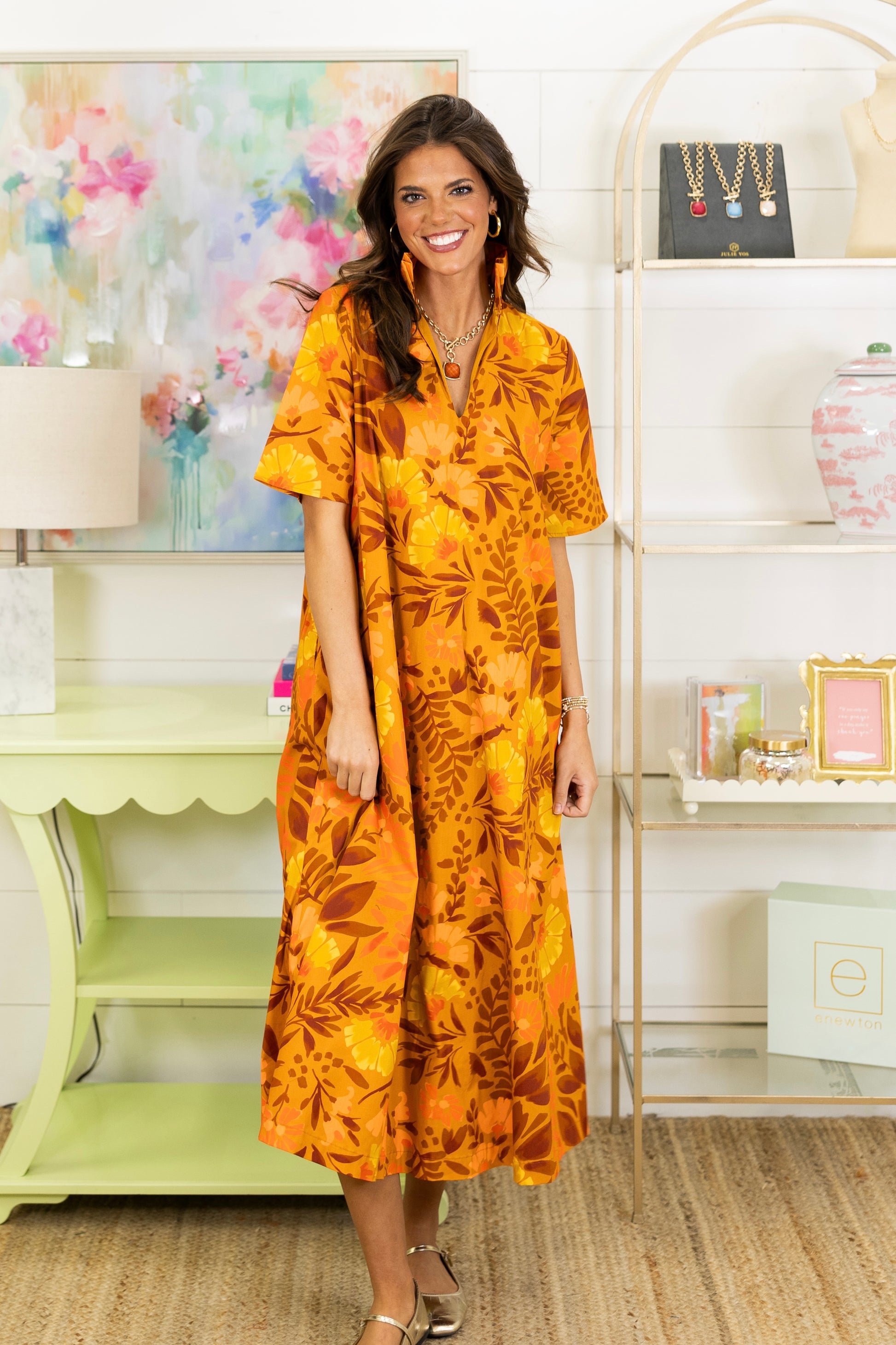 Home Grown Midi Dress-Midi Dress-Adrienne-The Village Shoppe, Women’s Fashion Boutique, Shop Online and In Store - Located in Muscle Shoals, AL.