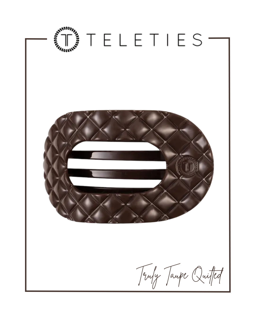 TELETIES Flat Round Hair Clip | Large-Claw Clips-TELETIES-The Village Shoppe, Women’s Fashion Boutique, Shop Online and In Store - Located in Muscle Shoals, AL.