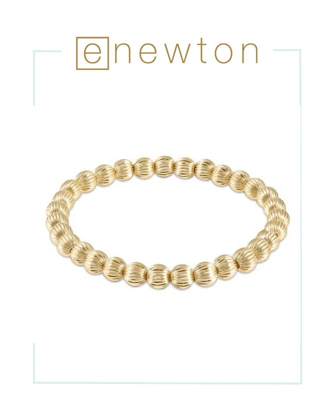E Newton Dignity Gold 6mm Bead Bracelet-Bracelets-ENEWTON-The Village Shoppe, Women’s Fashion Boutique, Shop Online and In Store - Located in Muscle Shoals, AL.