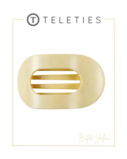 TELETIES Flat Round Hair Clip | Large-Claw Clips-TELETIES-The Village Shoppe, Women’s Fashion Boutique, Shop Online and In Store - Located in Muscle Shoals, AL.