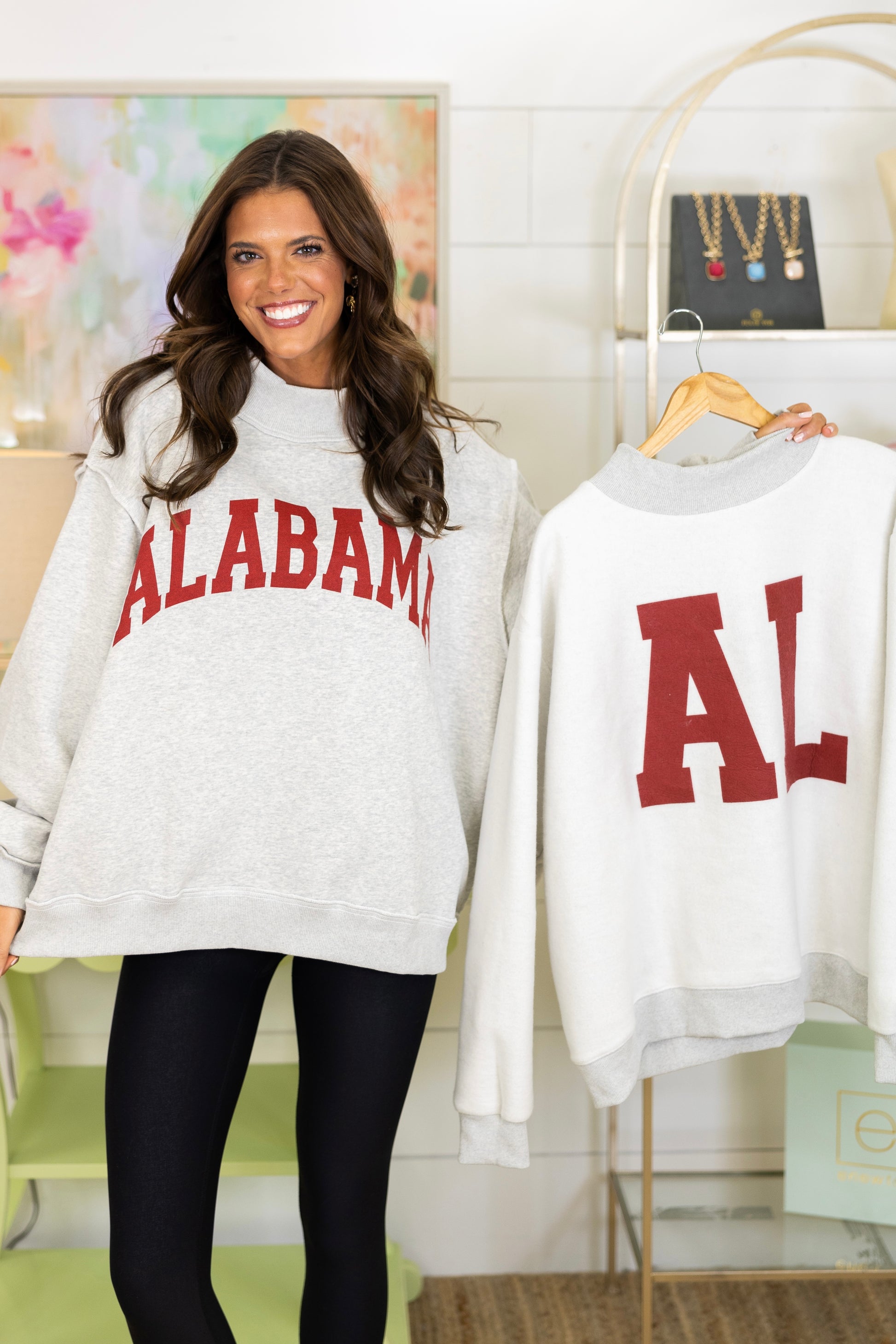 Crimson Tide Reversible Sweatshirt-Sweatshirt-Bucketlist-The Village Shoppe, Women’s Fashion Boutique, Shop Online and In Store - Located in Muscle Shoals, AL.