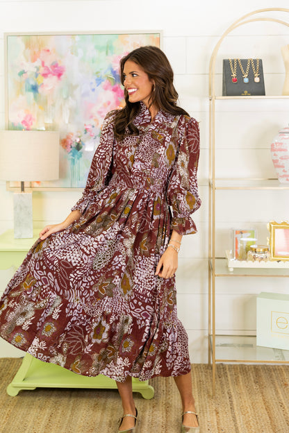 In Good Taste Midi Dress-Midi Dress-Umgee-The Village Shoppe, Women’s Fashion Boutique, Shop Online and In Store - Located in Muscle Shoals, AL.