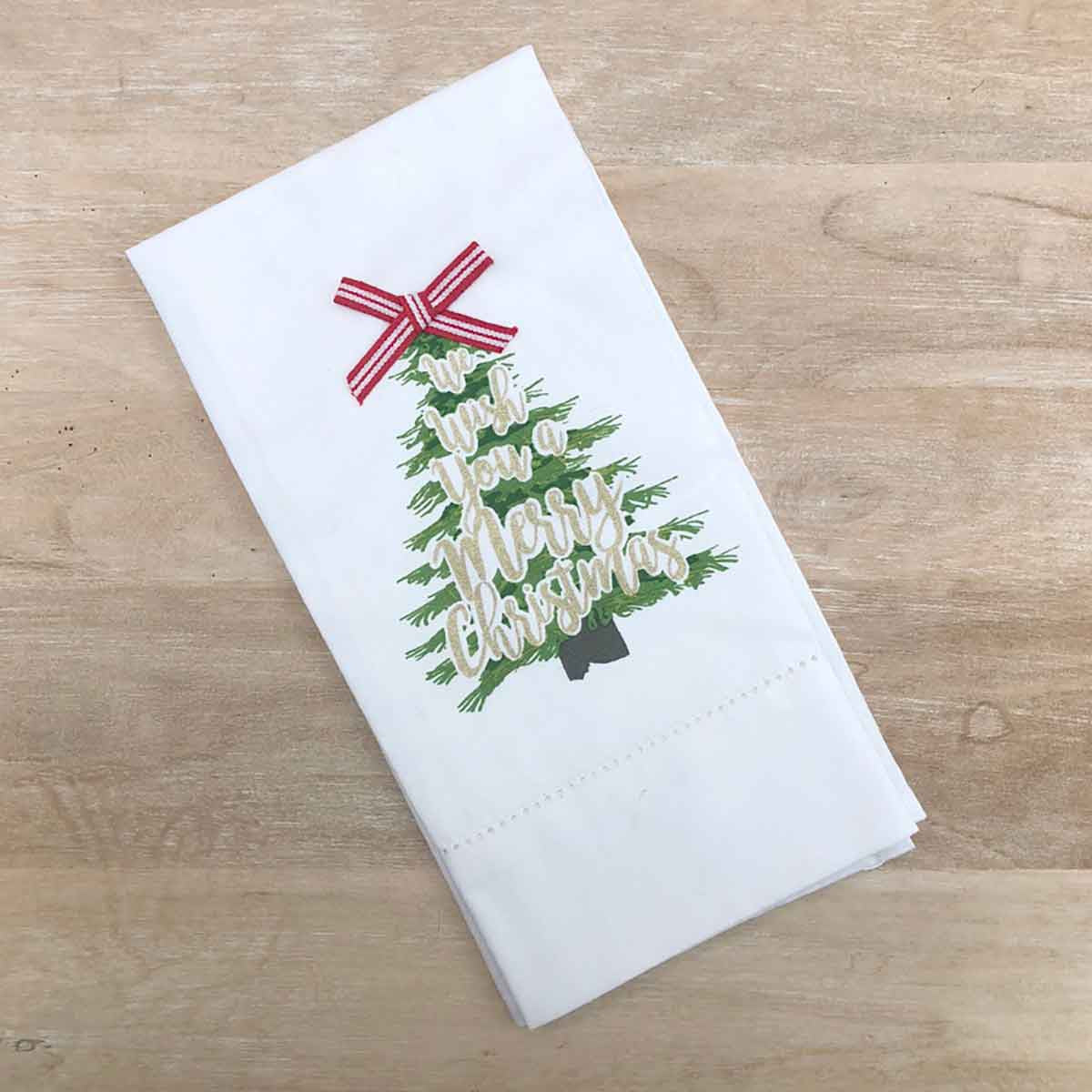 Season's Greetings Hand Towel | DOORBUSTER-Tea Towel-The Royal Standard-The Village Shoppe, Women’s Fashion Boutique, Shop Online and In Store - Located in Muscle Shoals, AL.