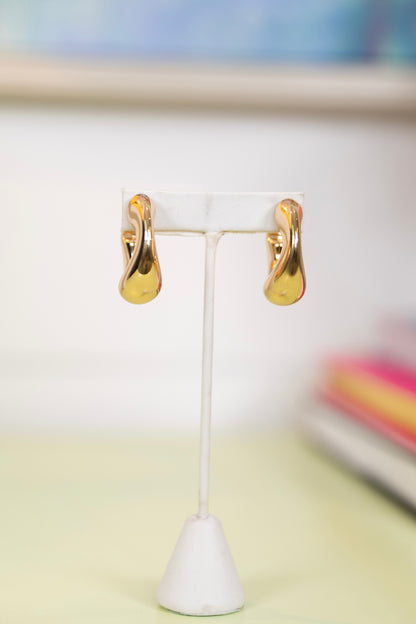 Ride the Wave Hoops-Earrings-Golden Stella-The Village Shoppe, Women’s Fashion Boutique, Shop Online and In Store - Located in Muscle Shoals, AL.