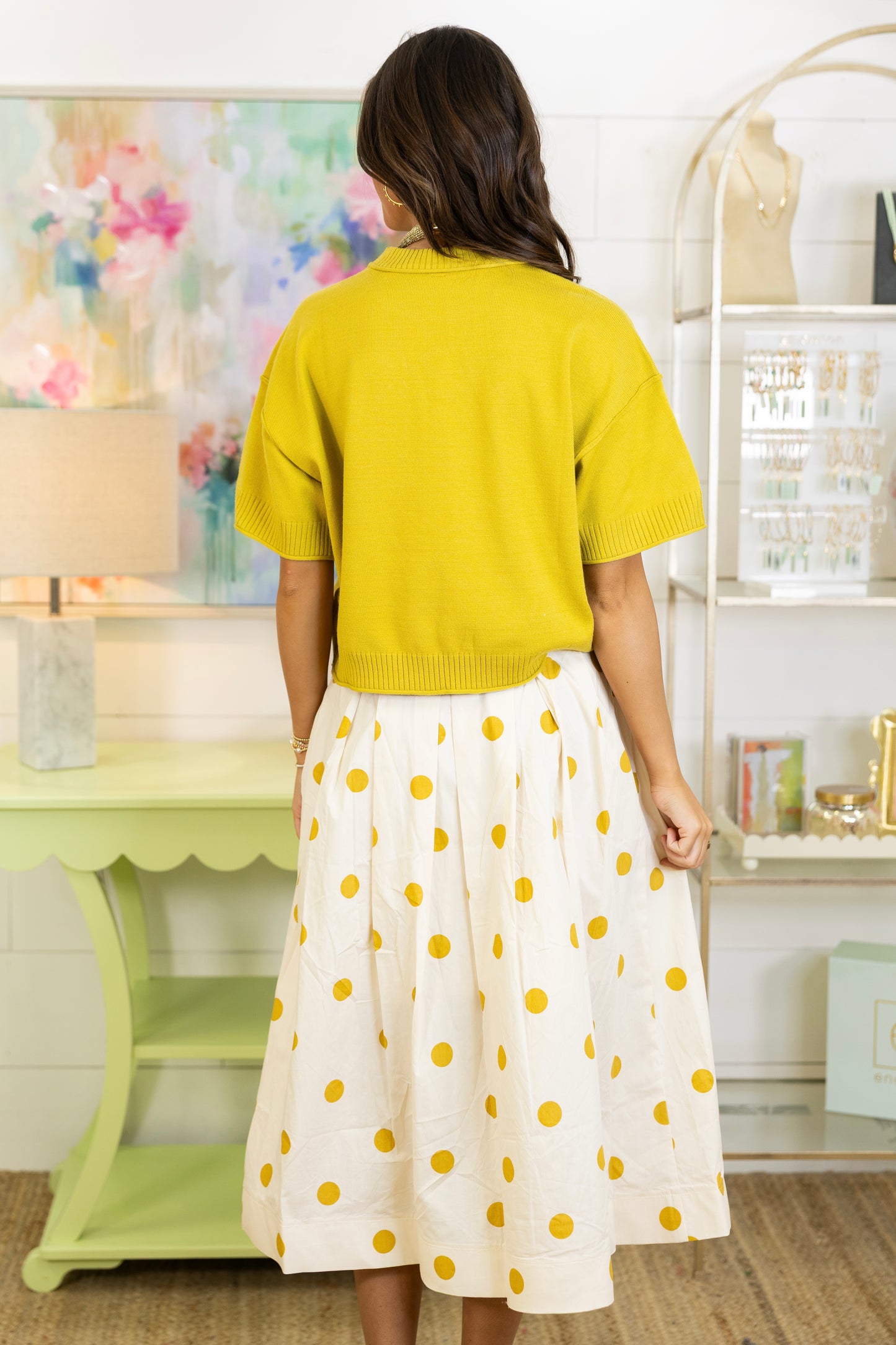 Lemon Drop Midi Skirt-Skirts-Glam-The Village Shoppe, Women’s Fashion Boutique, Shop Online and In Store - Located in Muscle Shoals, AL.