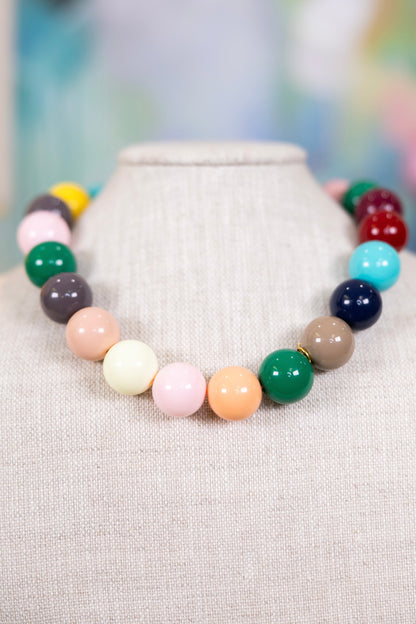 Social Hour Beaded Necklace-Necklaces-Hart Designs-The Village Shoppe, Women’s Fashion Boutique, Shop Online and In Store - Located in Muscle Shoals, AL.