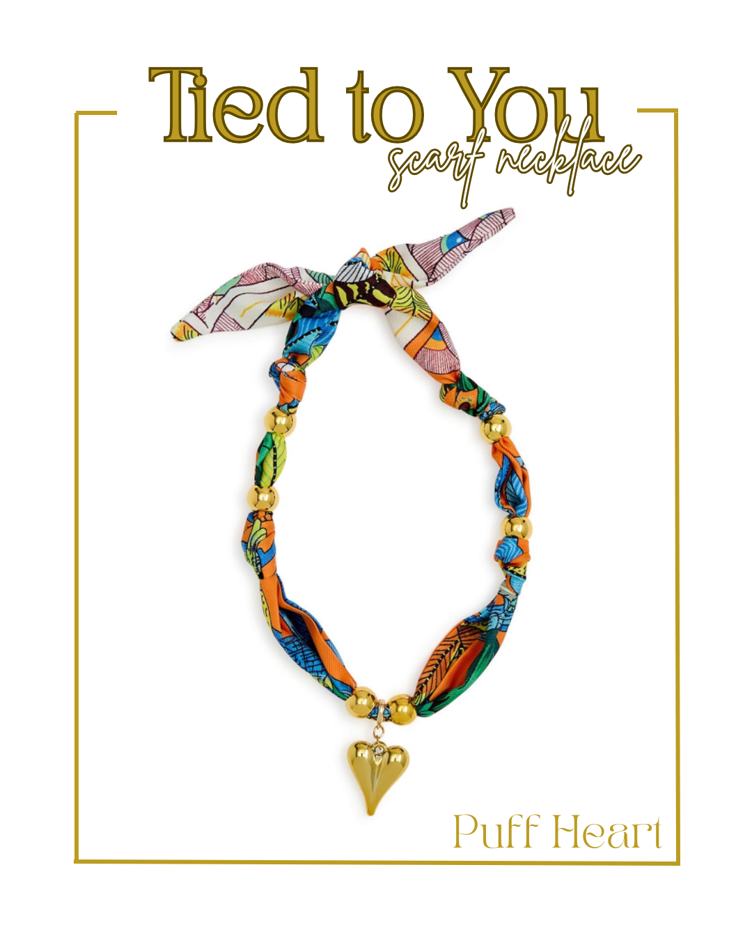 Tied to You Scarf Necklace-Necklaces-Two's Company-The Village Shoppe, Women’s Fashion Boutique, Shop Online and In Store - Located in Muscle Shoals, AL.