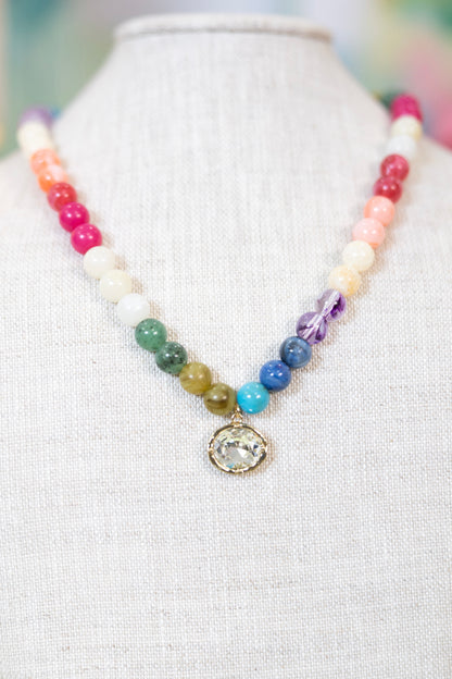 Diamond in the Sky Beaded Necklace-Necklaces-Golden Stella-The Village Shoppe, Women’s Fashion Boutique, Shop Online and In Store - Located in Muscle Shoals, AL.
