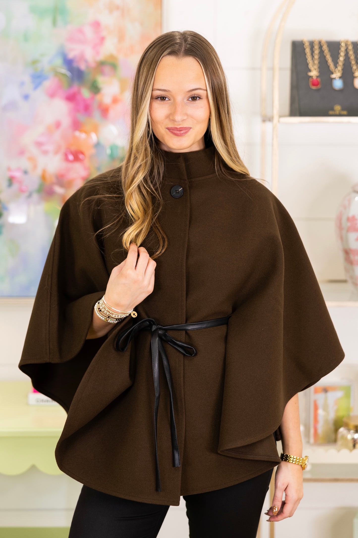 The Wray Cape Poncho-Poncho-Original USA-The Village Shoppe, Women’s Fashion Boutique, Shop Online and In Store - Located in Muscle Shoals, AL.